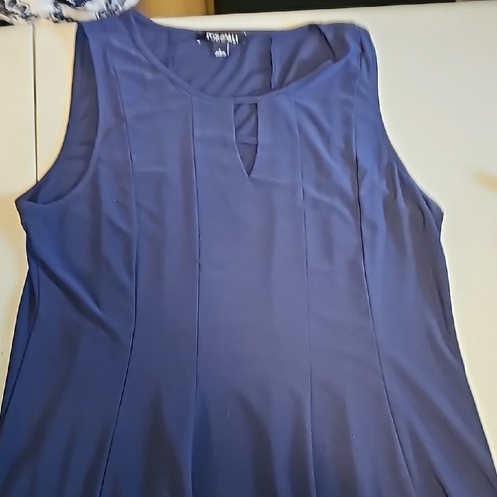 Blue Sleeveless Top